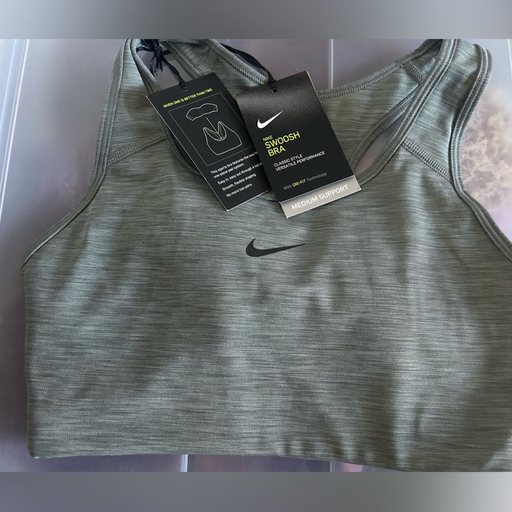 NWT Nike swoosh classic style sports bra